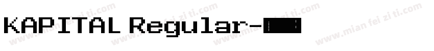KAPITAL Regular字体转换